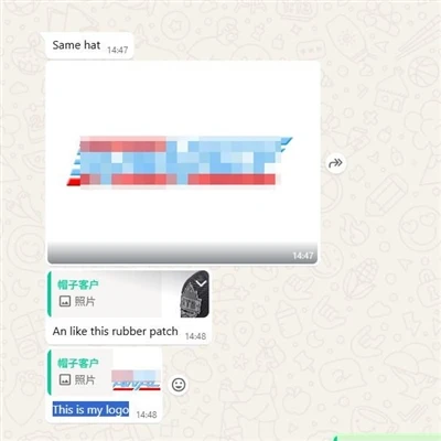 Nhà máy Wanjia Hat nhận được đơn đặt hàng logo tùy chỉnh