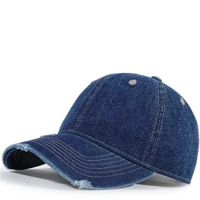 Mũ bóng chày denim màu xanh